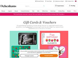 debenhams uk gift card balance.